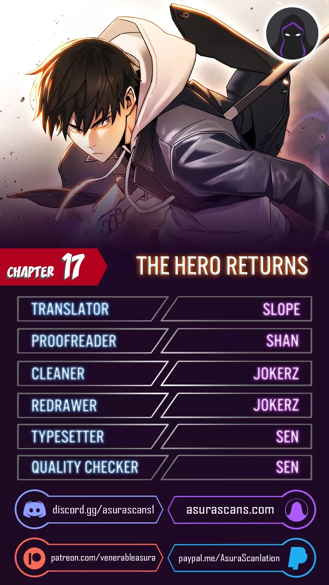 Read The Hero Returns Chapter 17 Online