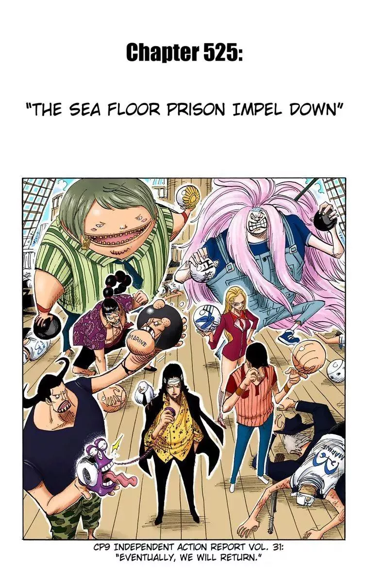 Read One Piece Chapter 525 - The Sea Floor Prison Impel Down Online