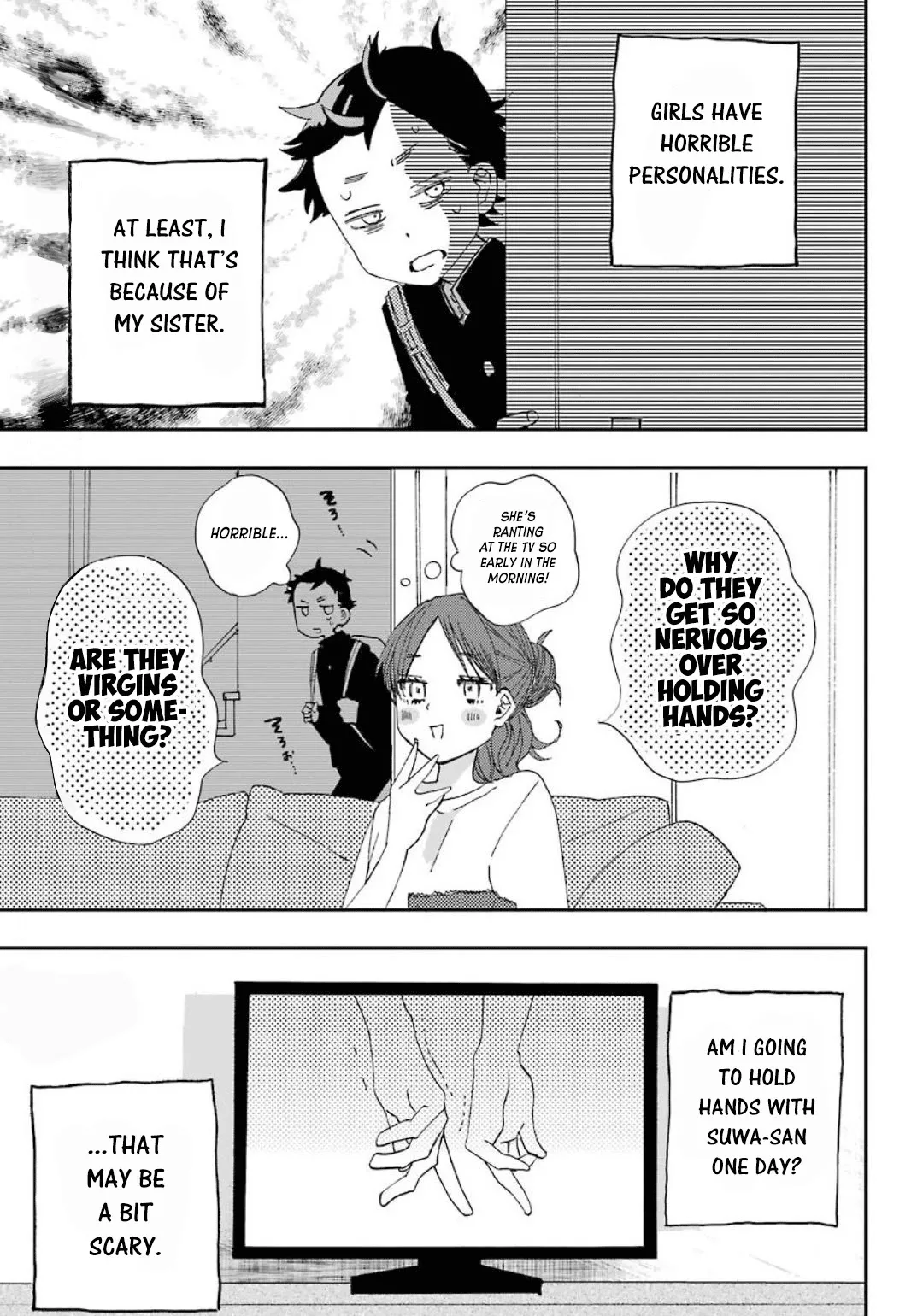 Read Hajimete no Suwa-san Chapter 2 - My first hand to hand Online