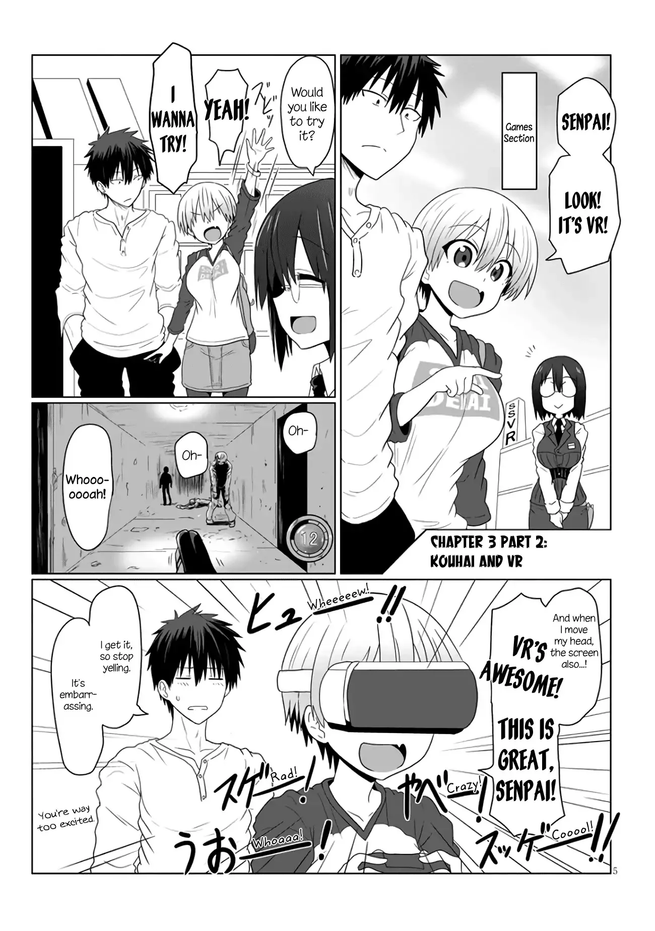 Read Uzaki-chan wa Asobitai! Chapter 3.2 - Kouhai And VR Online