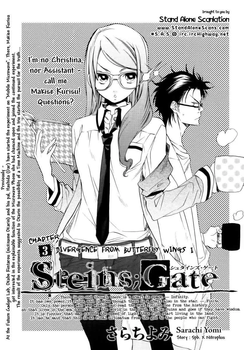 Read Steins;Gate Chapter 3 - Divergence from Butterfly Wings I Online