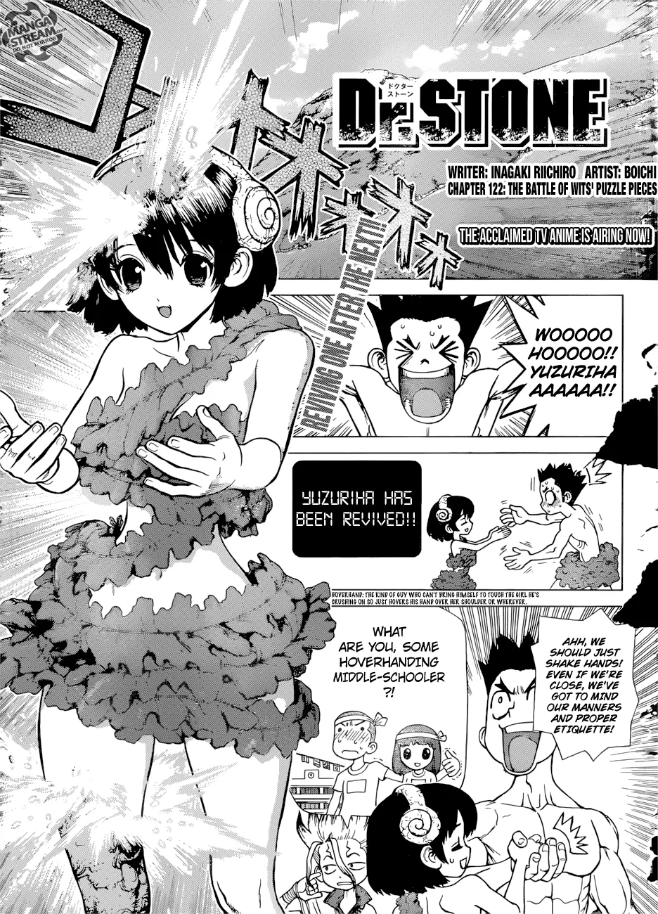 Read Dr. Stone Chapter 122 - The Battle of Wits' Puzzle Pieces Online