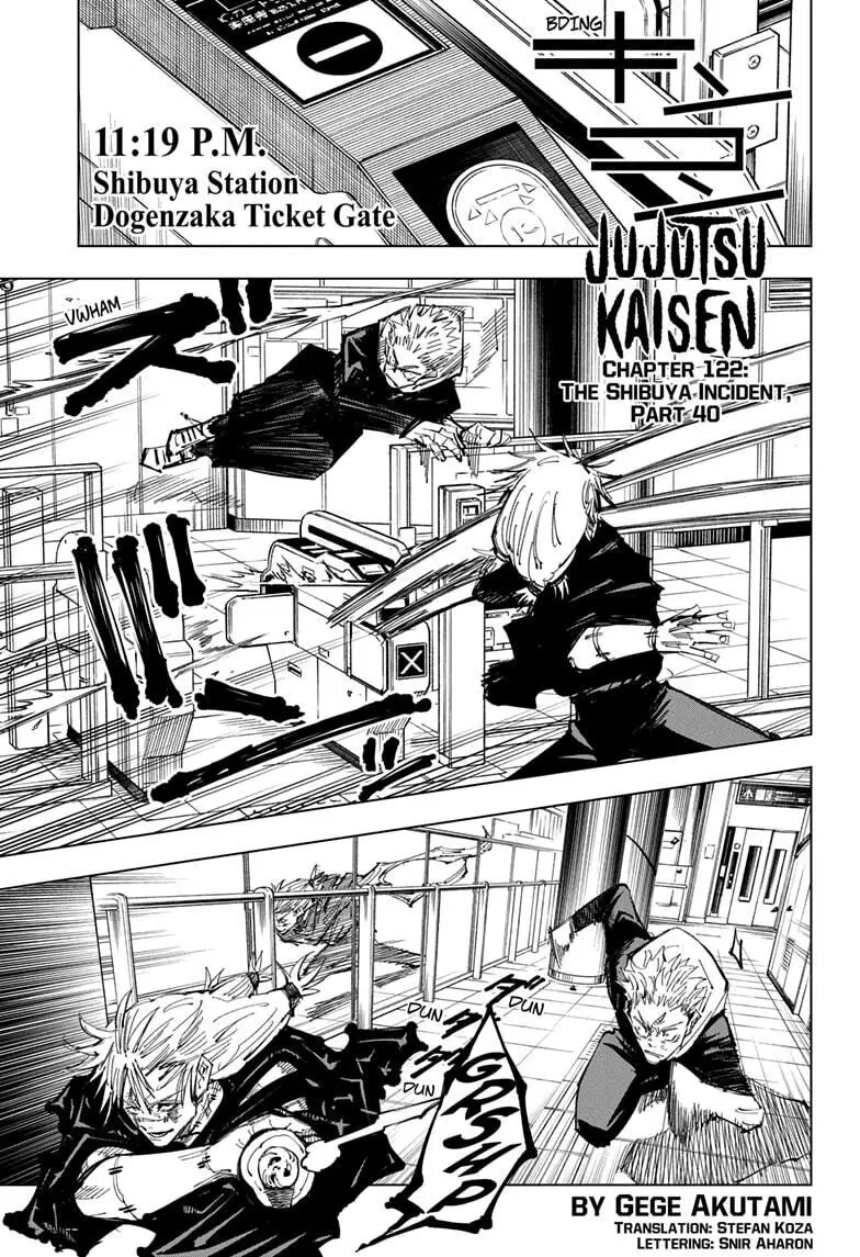 Read Jujutsu Kaisen Chapter 122 Online