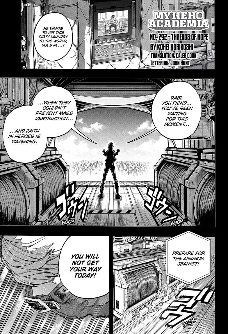 Read Boku no Hero Academia Chapter 292 Online