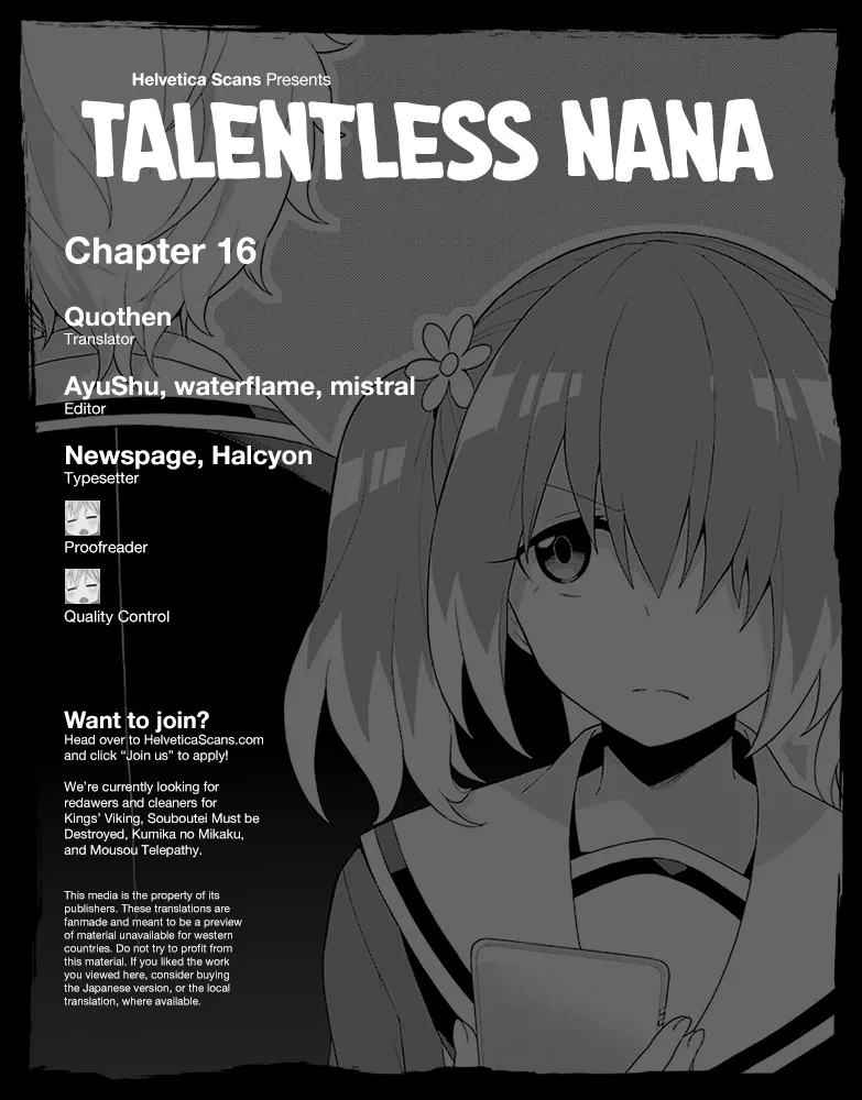 Read Talentless Nana Chapter 17 - Talented vs Talentless Part 6 Online