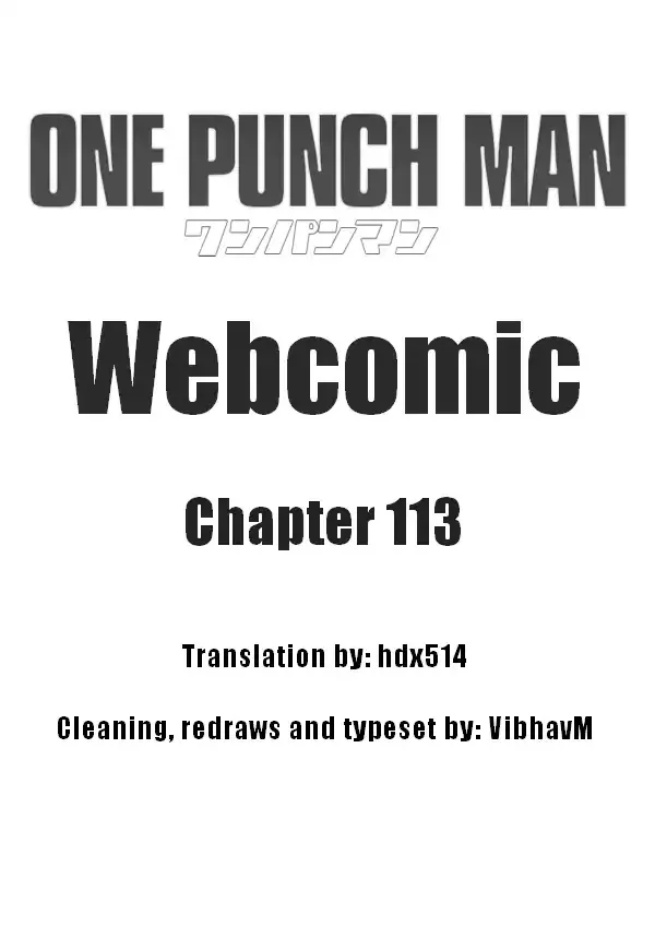 Read Onepunch-Man (ONE) Chapter 113 Online