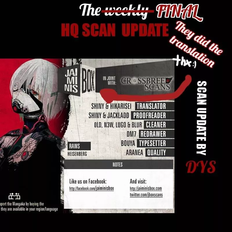 Read Tokyo Ghoul:re Chapter 179 Online