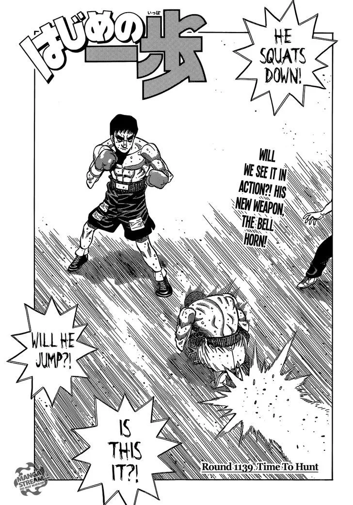 Read Hajime no Ippo Chapter 1139 - Time To Hunt Online