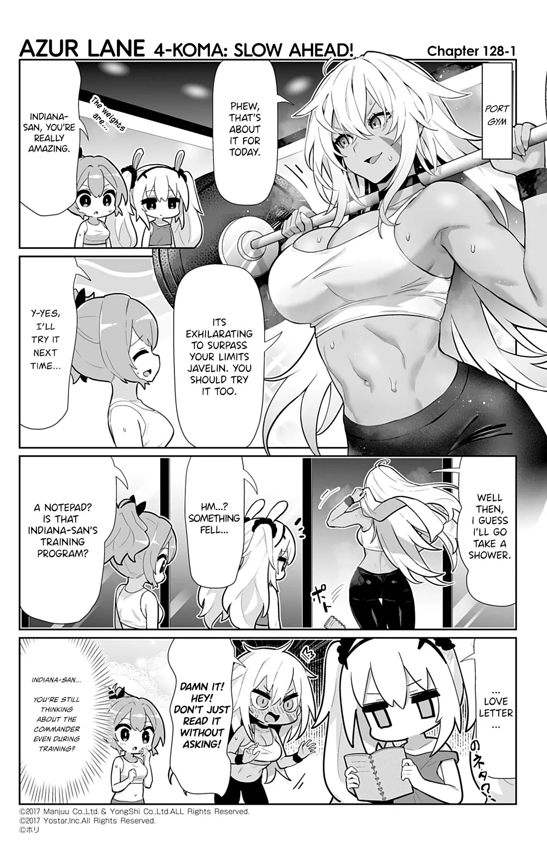 Read Azur Lane 4-koma: Slow Ahead Chapter 128 - Indiana & Pittsburgh Online