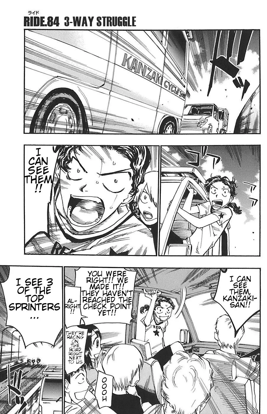 Read Yowamushi Pedal Chapter 84 - 3-Way Sturggle Online