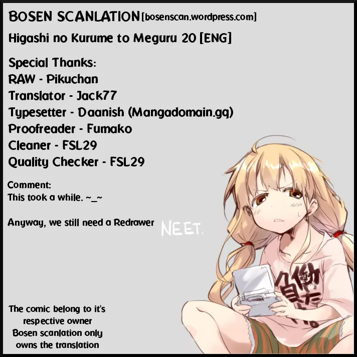 Read Higashi no Kurume to Tonari no Meguru Chapter 20 Online