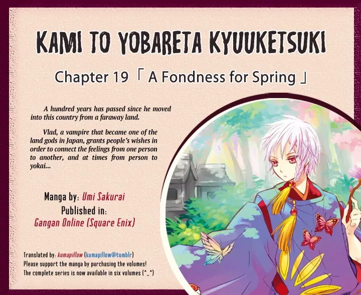 Read Kami to Yobareta Kyuuketsuki Chapter 19 - A Fondness for Spring Online