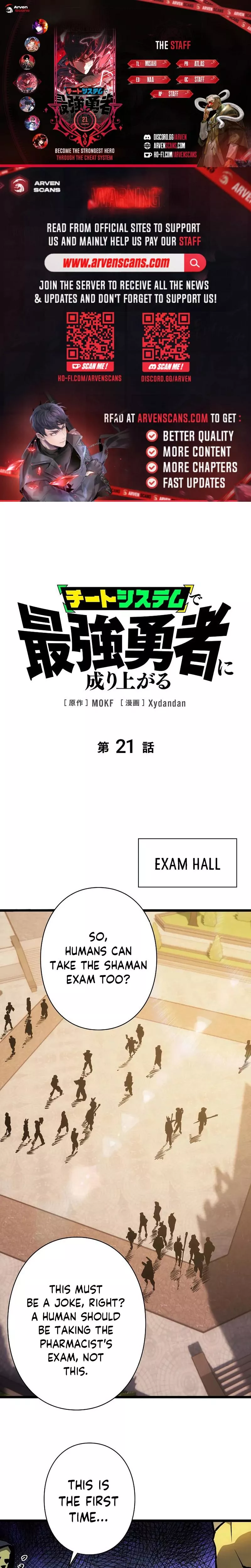Read Become the Strongest Hero Through the Cheat System Chapter 21 Online