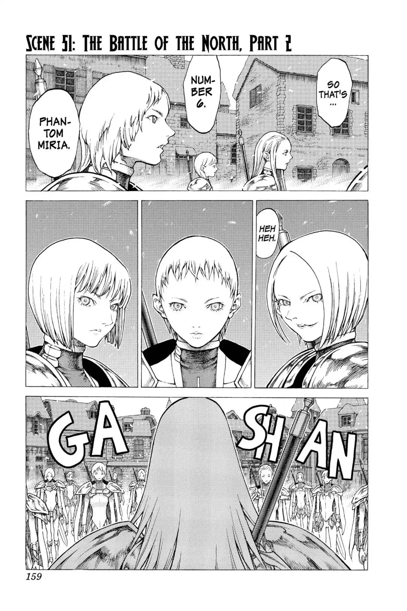 Read Claymore Chapter 51 - Vol.9 Scene 51: The Battle of the North, Part 2 Online