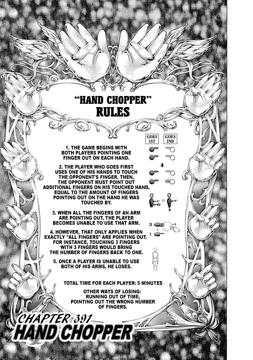Read Usogui Chapter 391 - Hand Chopper Online