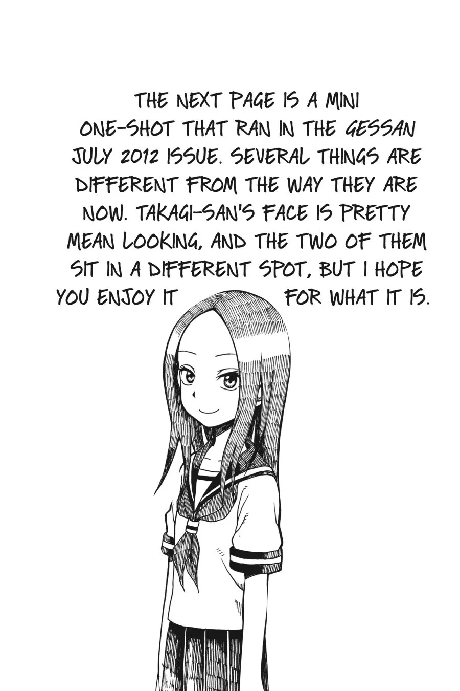 Read Karakai Jouzu no Takagi-san Chapter 17.5 Online