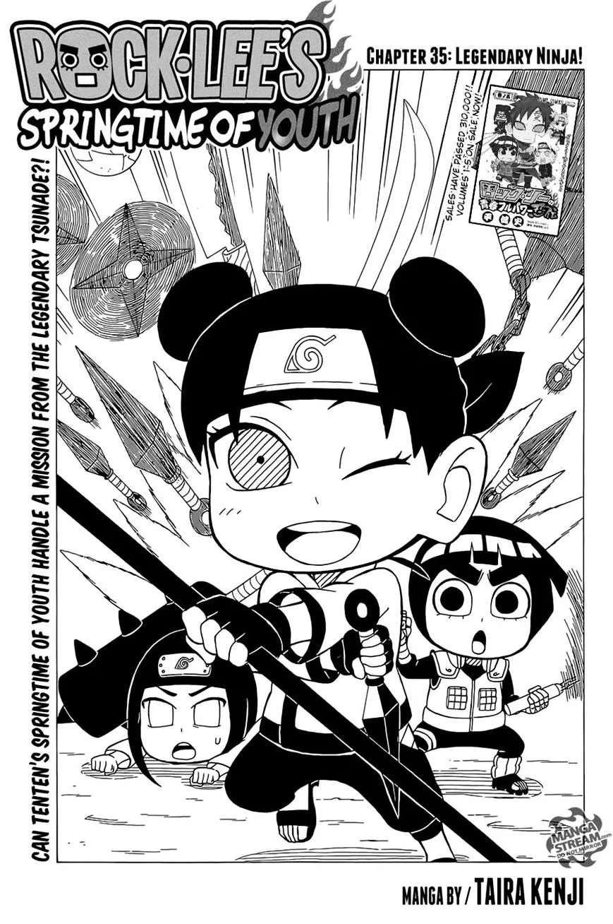 Read Rock Lee no Seishun Full-Power Ninden Chapter 35 - Legendary Ninja! Online