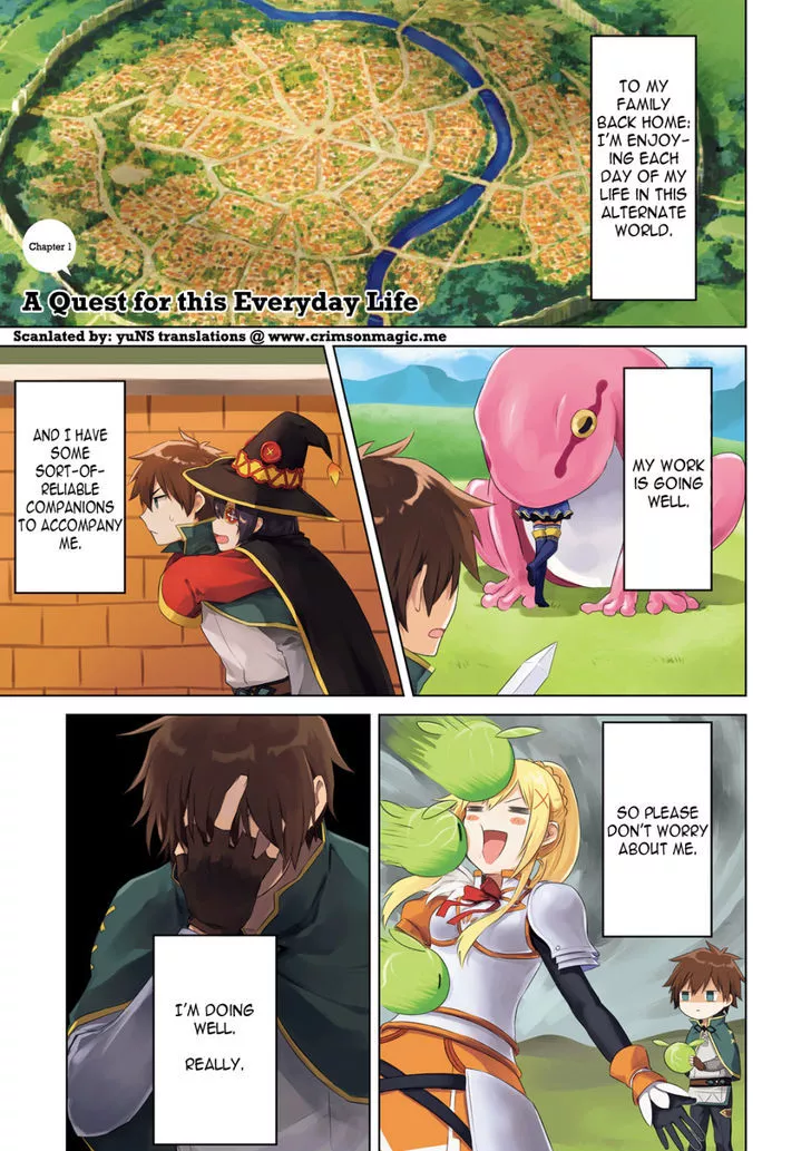 Read Kono Subarashii Sekai ni Nichijou wo! Chapter 1 Online