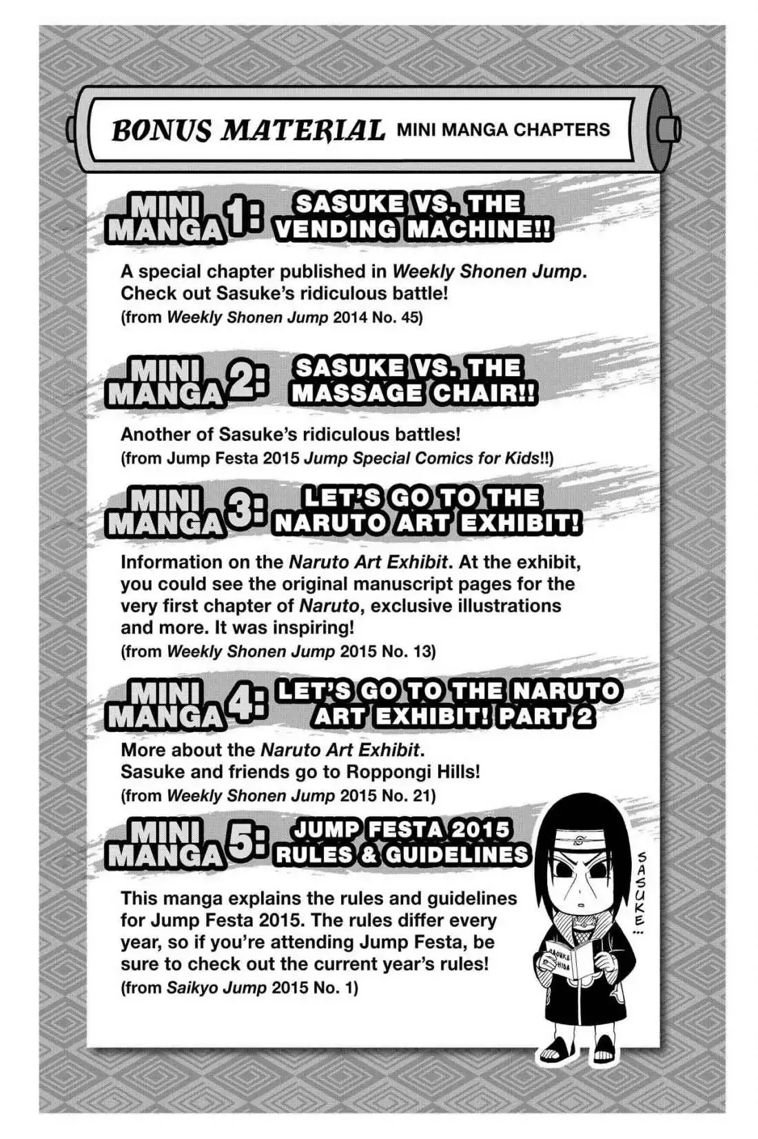 Read Naruto: Chibi Sasuke’s Sharingan Legend Chapter 5.5 - Short Stories Online