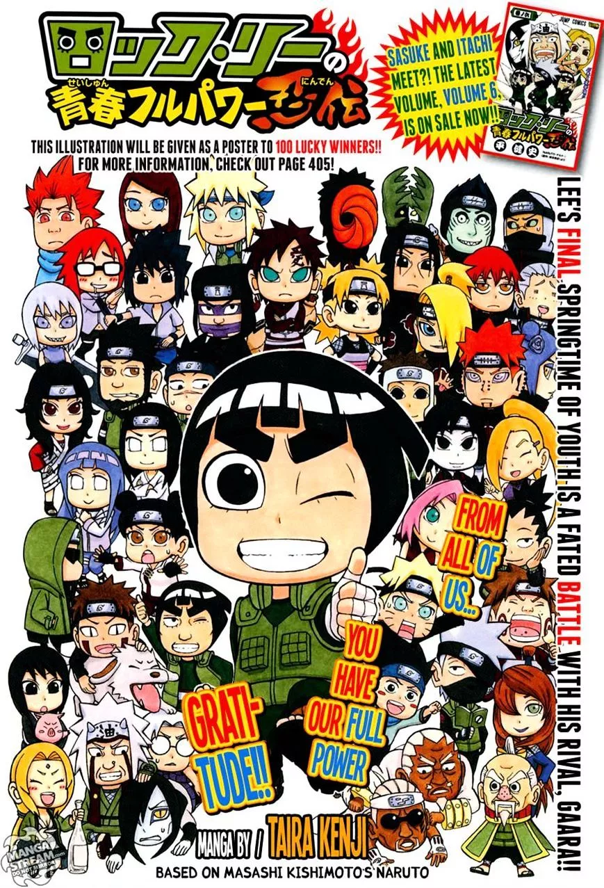 Read Rock Lee no Seishun Full-Power Ninden Chapter 39 - A Great Ninja...!! [END] Online