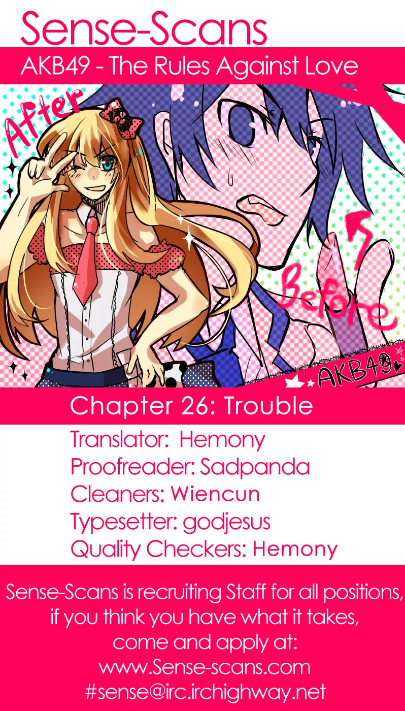 Read AKB49 – Renai Kinshi Jourei Chapter 26 - Trouble Online