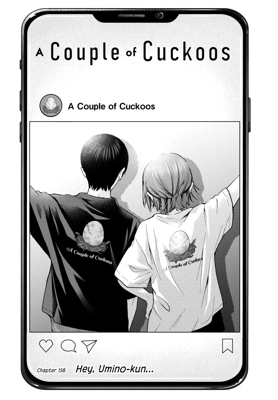 Read The Cuckoo’s Fiancee Chapter 158 - Hey, Umino-kun... Online