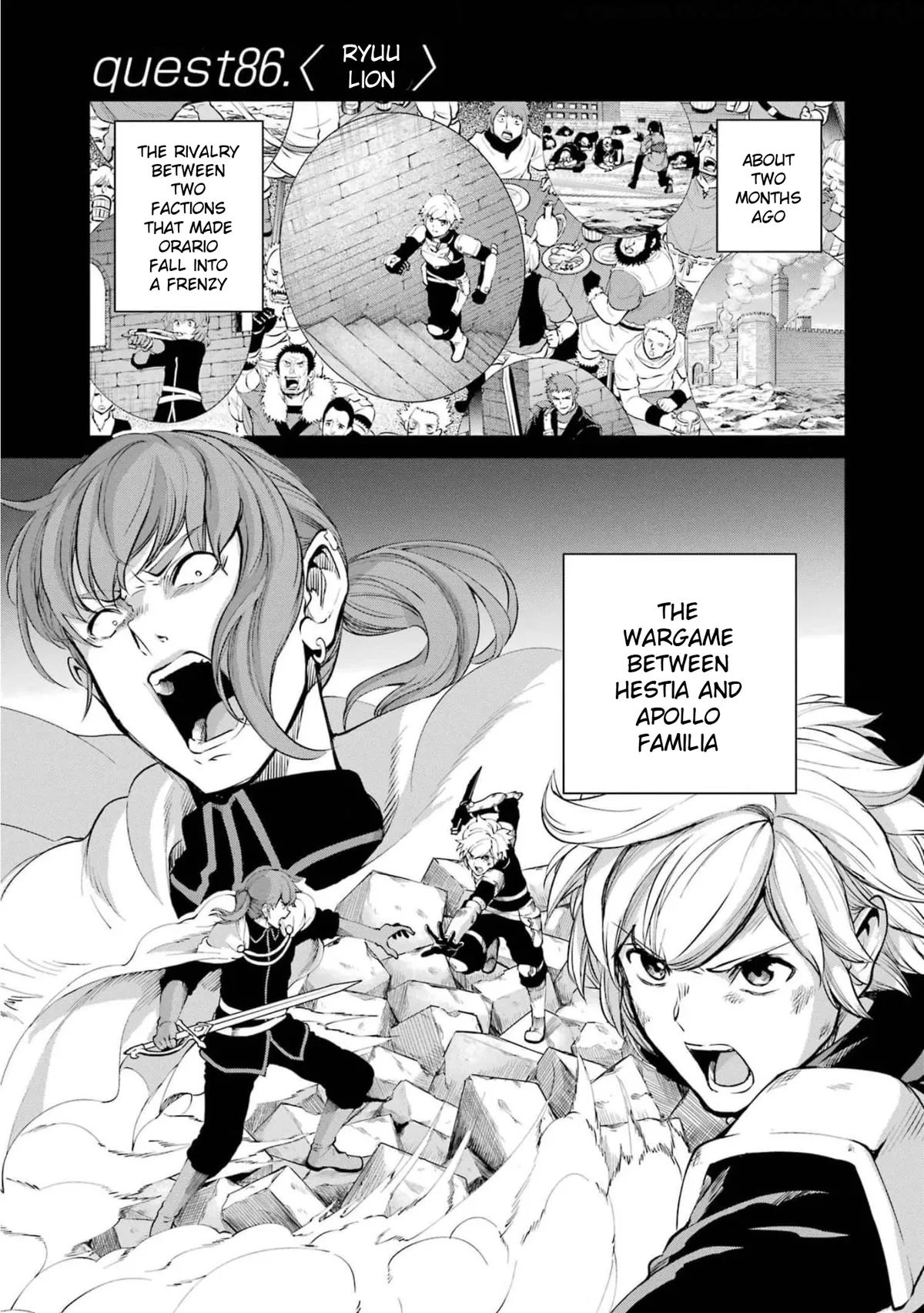 Read Dungeon ni Deai o Motomeru no wa Machigatte Iru Darou ka Gaiden – Sword Oratoria Chapter 86 - Ryuu Lion Online