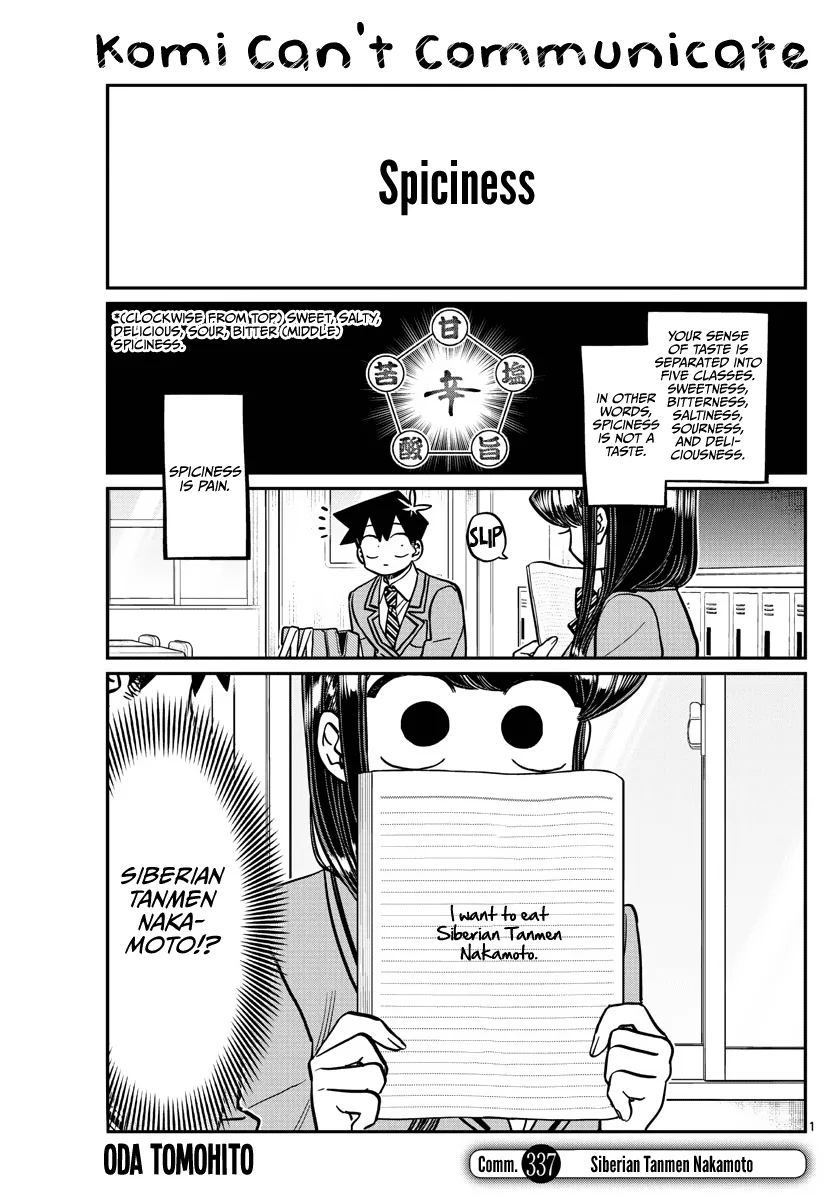 Read Komi-san wa Komyushou Desu Chapter 337 - Siberian Tanmen Nakamoto Online