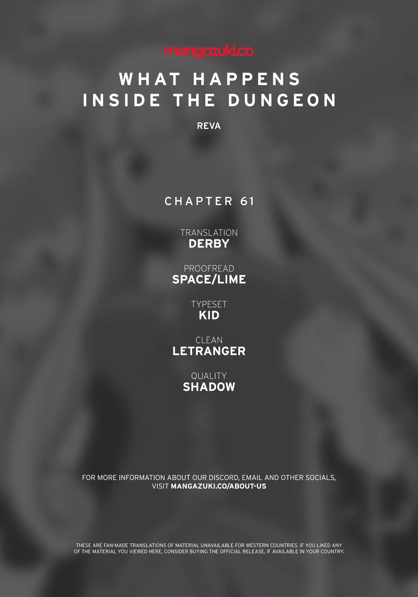 Read What Happens Inside the Dungeon Chapter 61 Online