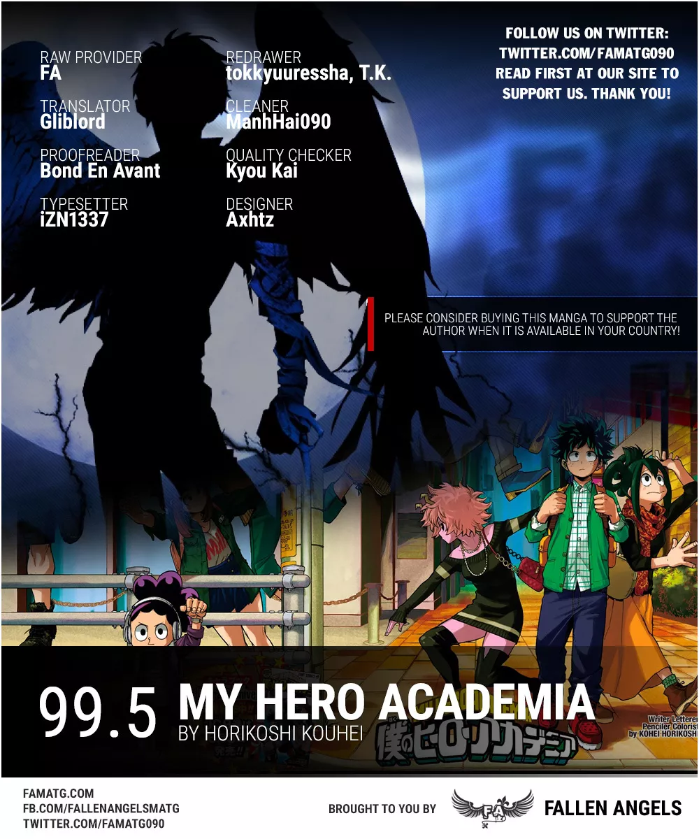 Read Boku no Hero Academia Chapter 99.5 - Volume 11 Omake Online