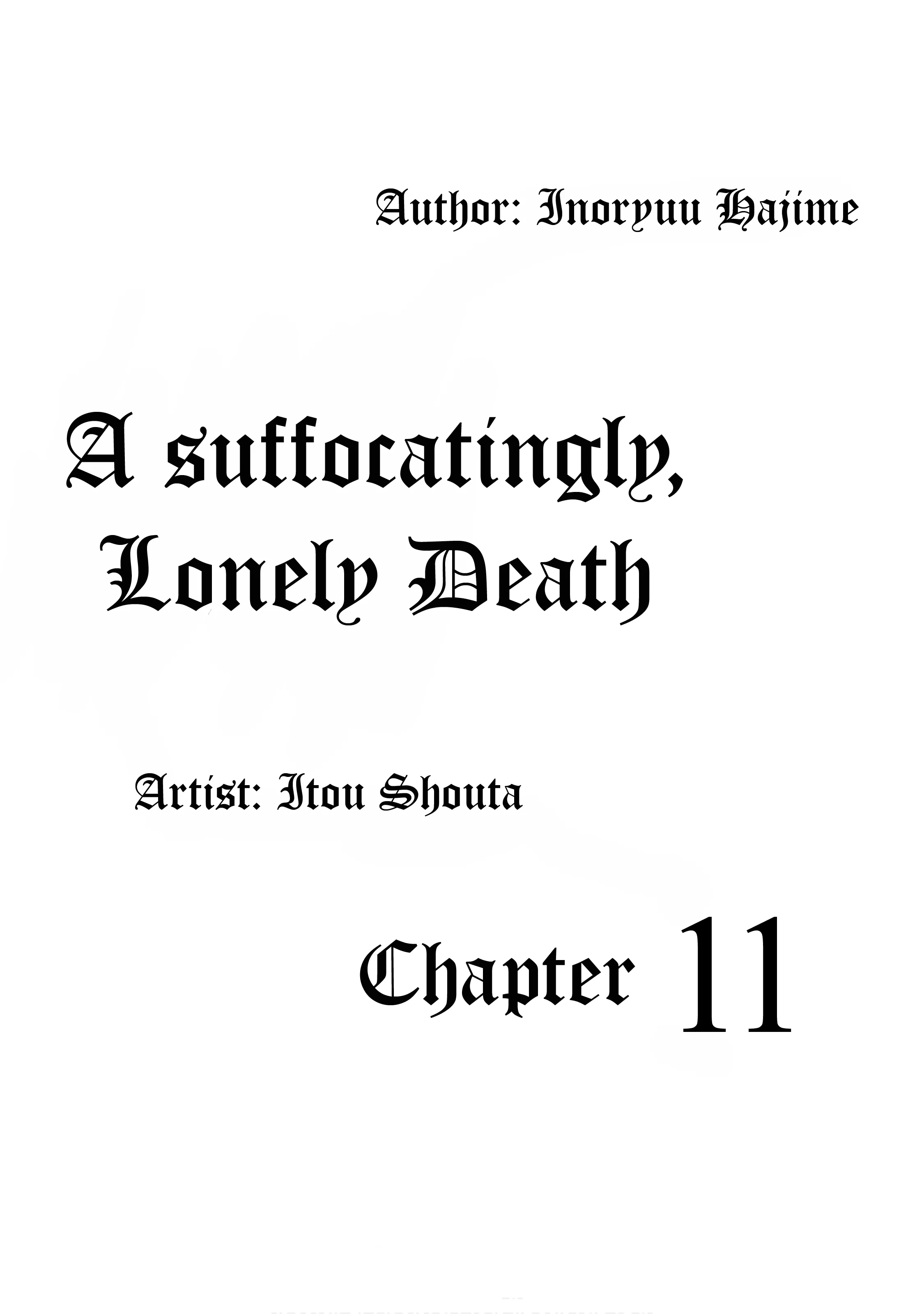 Read A Suffocatingly Lonely Death Chapter 11 Online