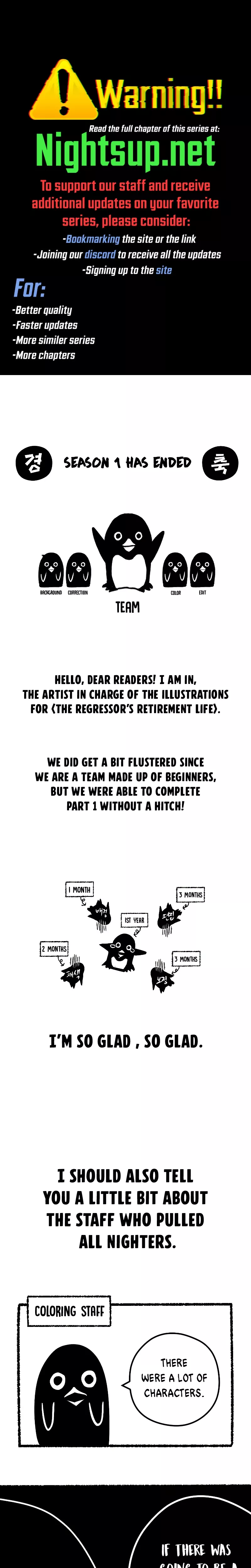 Read The Returner’s Road to Retirement Chapter 48.5 - Season 1 Afterword Online