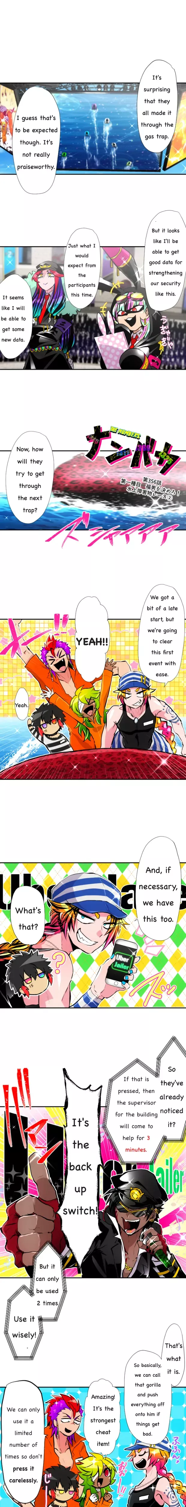 Read Nanbaka Chapter 356 - Event 1 Let's Decide Who's Lucky! Obstacle Race on the Water 2 Online
