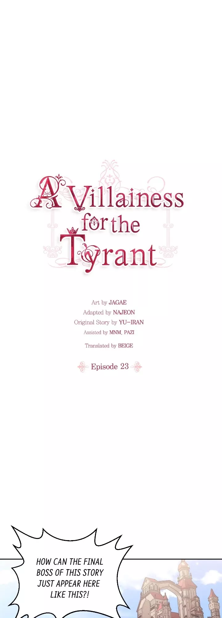 Read A Villainess for the Tyrant Chapter 23 Online