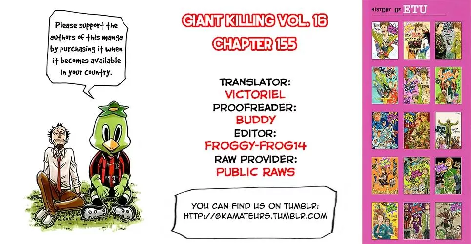 Read Giant Killing Chapter 155 Online