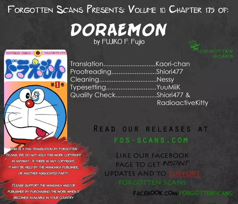 Read Doraemon Chapter 175 Online