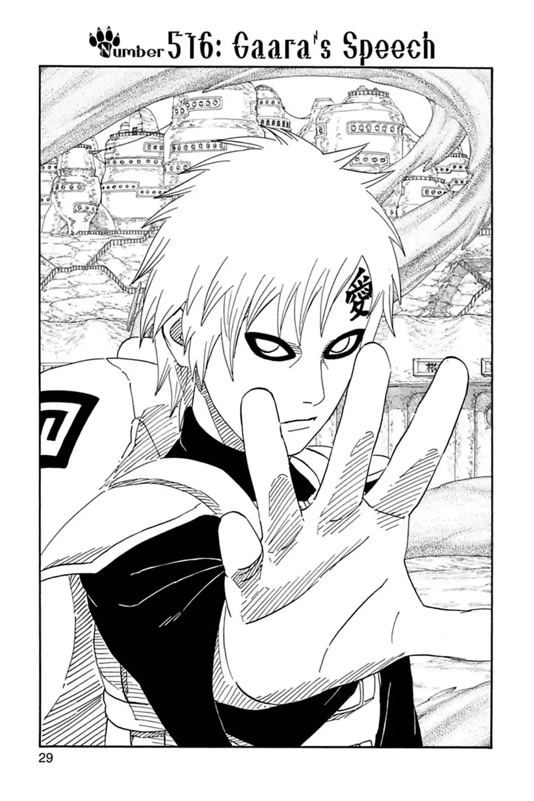 Read Naruto Chapter 516 - Gaara's Speech Online