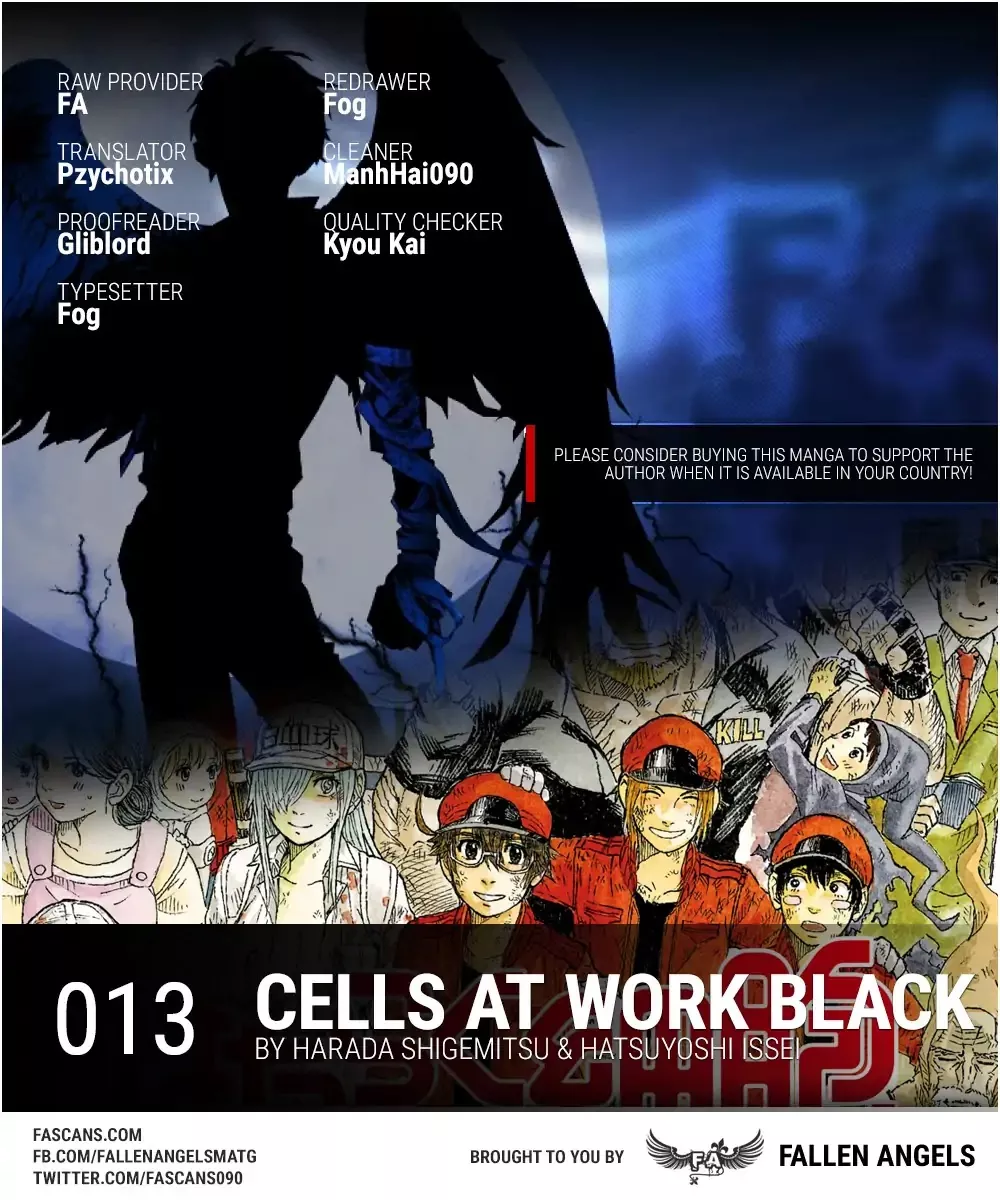 Read Hataraku Saibou BLACK Chapter 13 - Kidney, Ureterolithiasis, Hematuria Online