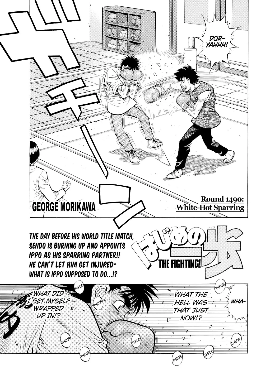 Read Hajime no Ippo Chapter 1490 - White Hot Sparring Online