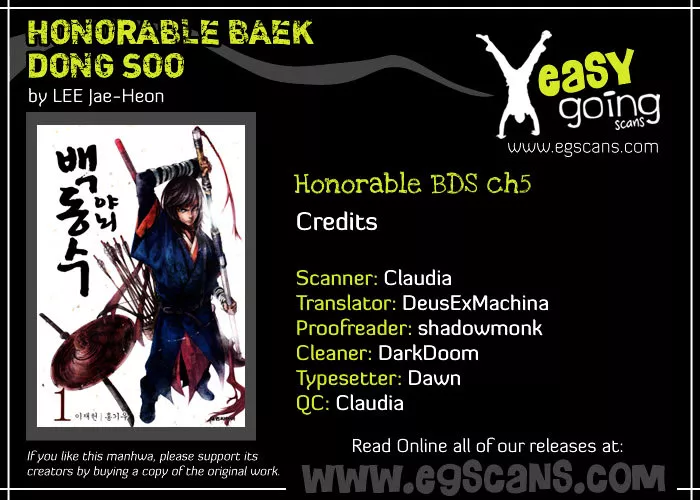 Read Honorable Baek Dong Soo Chapter 5 - There Is No Way Out Online