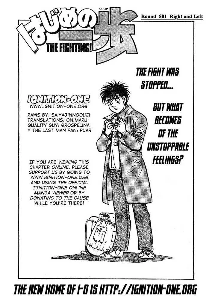 Read Hajime no Ippo Chapter 801 - Right and left Online