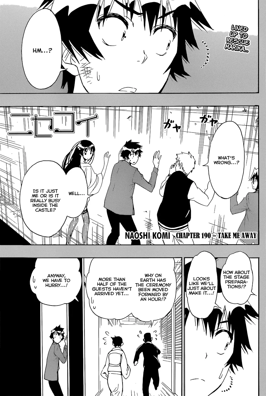 Read Nisekoi Chapter 190 - Take Me Away Online