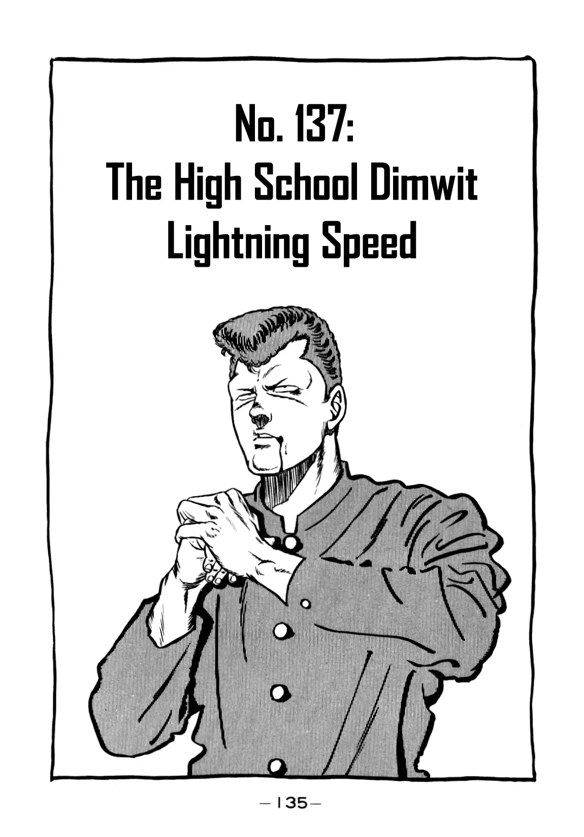 Read Be-Bop-Highschool Chapter 137 - The High School Dimwit Lightning Speed Online