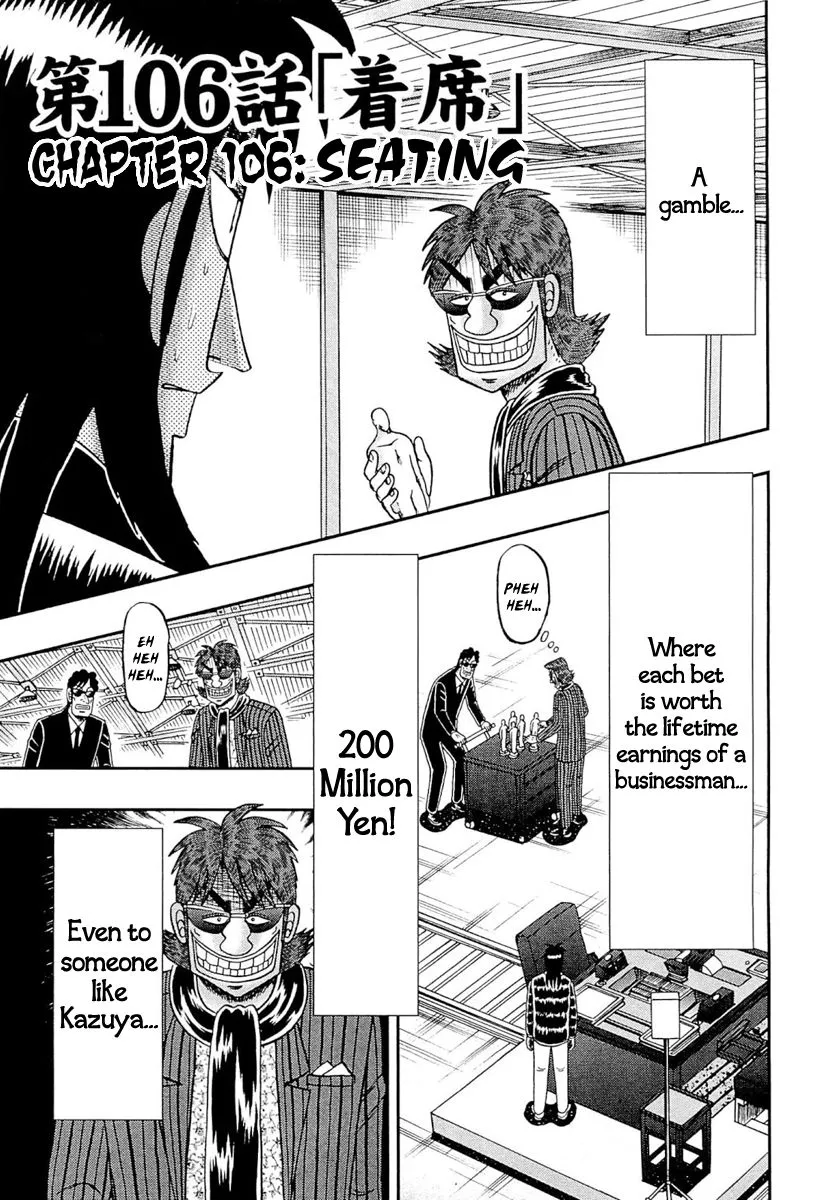 Read Gambling Outcast Kaiji: The One Poker Arc – Kaiji Part 5 Chapter 106 - Seating Online