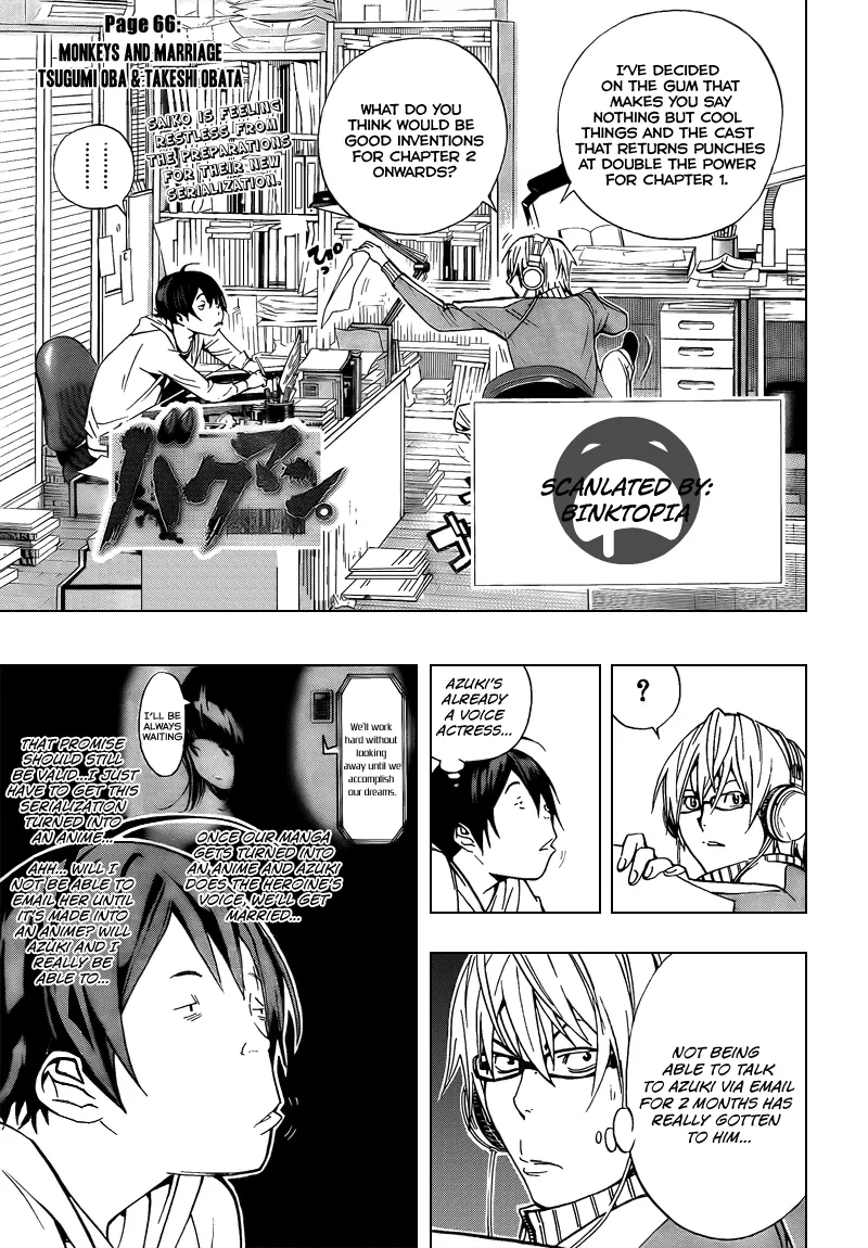 Read Bakuman Chapter 66 - Monkeys and Marriage Online