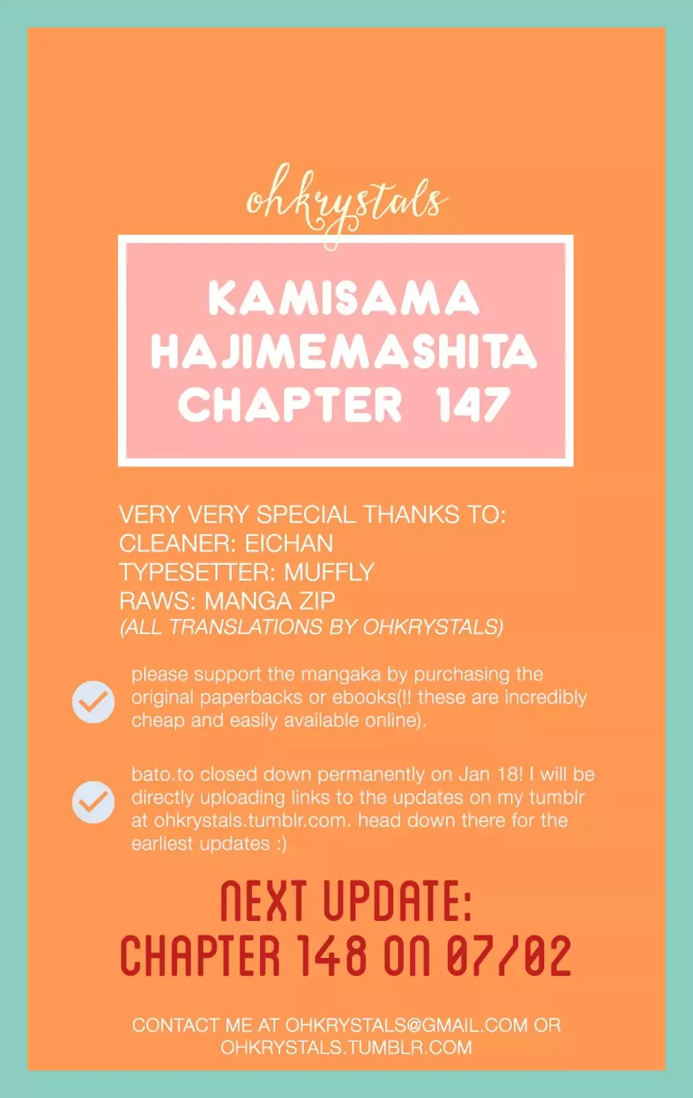 Read Kamisama Hajimemashita Chapter 147 Online