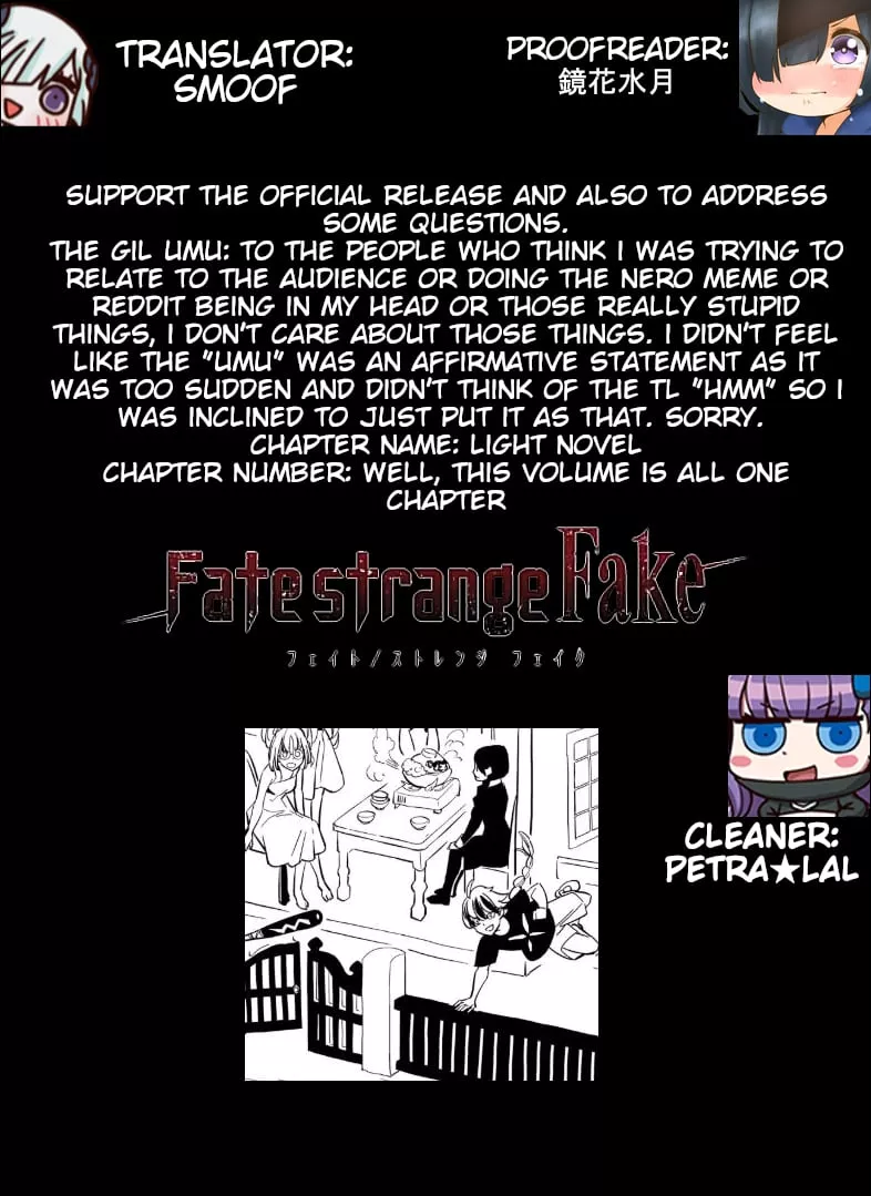 Read Fate/strange Fake Chapter 12.06 - The Shadow in the Park - Part 1 Online