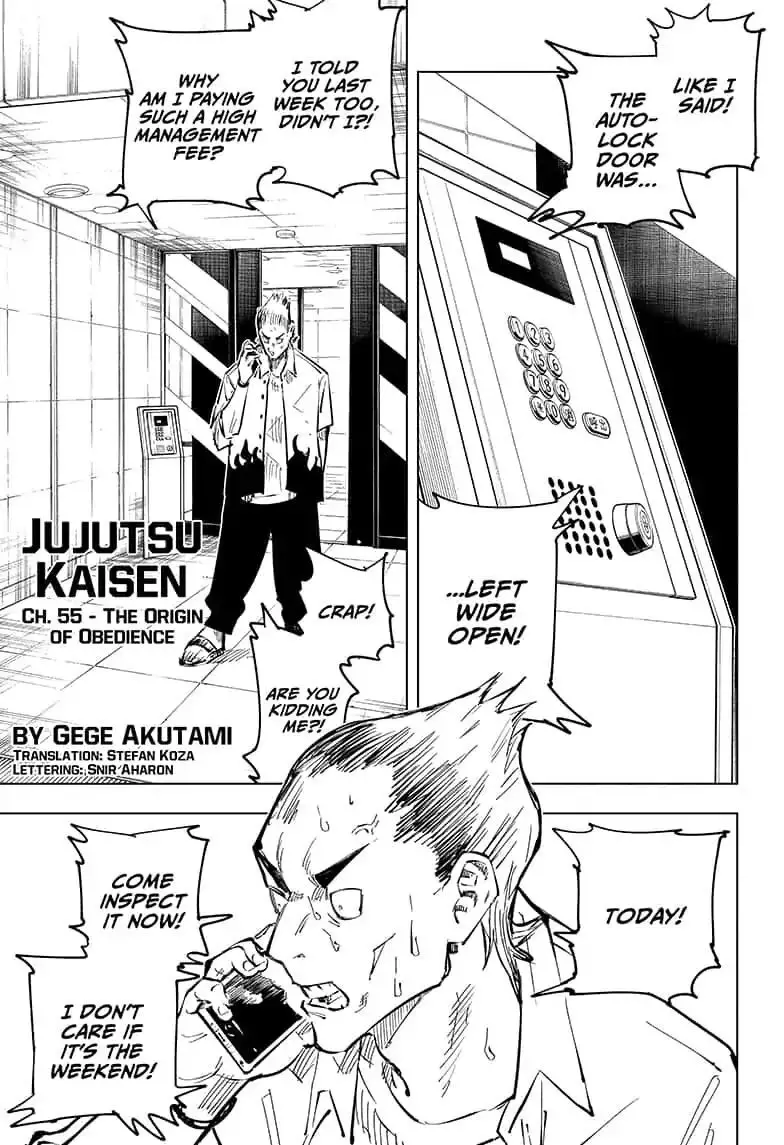 Read Jujutsu Kaisen Chapter 55 - The Origin Of Obedience Online