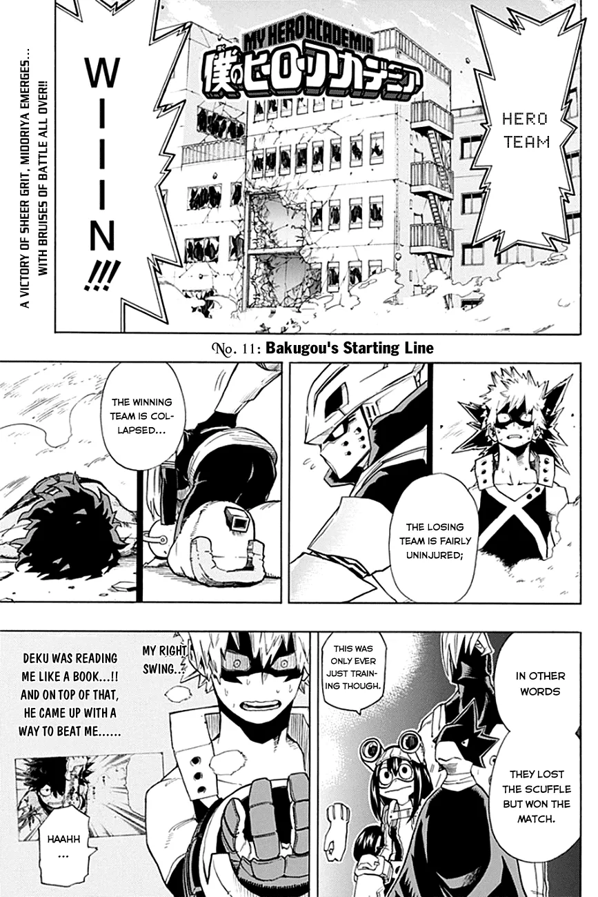 Read Boku no Hero Academia Chapter 11 - Bakugo's Starting Line Online