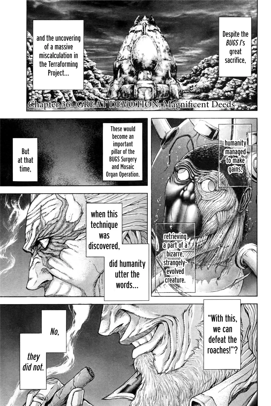 Read Terra Formars Chapter 36 - GREAT DEVOTION Maginificent Deeds Online